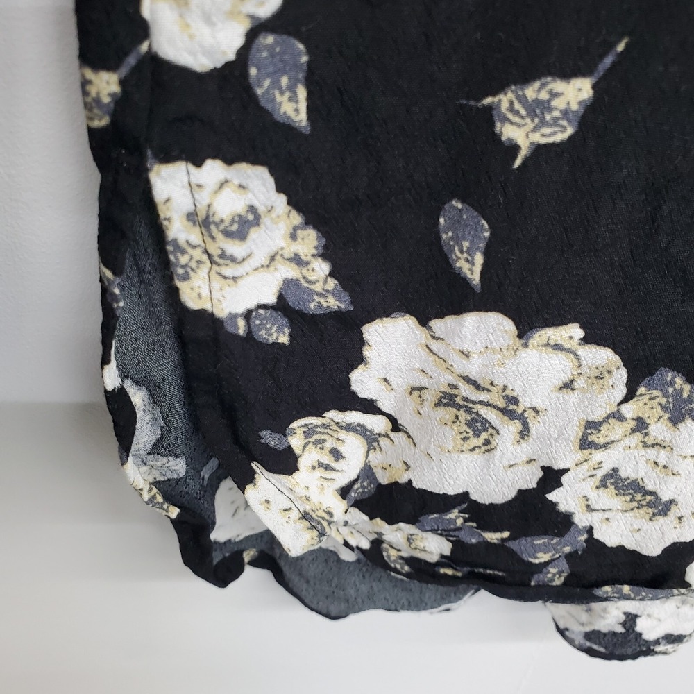 Daniel Rainn Floral‎ Chiffon Blouse Sheer Lightweight Long Sleeve Work Office M - Picture 9 of 14